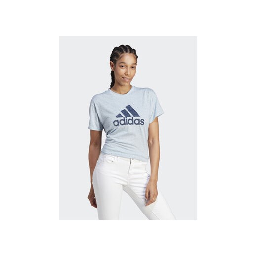 adidas T-Shirt Future Icons Winners 3.0 IM2418 Błękitny Regular Fit ze sklepu MODIVO w kategorii Bluzki damskie - zdjęcie 172390068