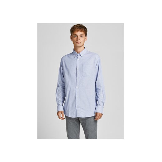 Jack&Jones Koszula 12182486 Błękitny Slim Fit ze sklepu MODIVO w kategorii Koszule męskie - zdjęcie 172390168