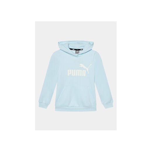 Puma Bluza Ess Logo 587031 Błękitny Regular Fit ze sklepu MODIVO w kategorii Bluzy chłopięce - zdjęcie 172390197