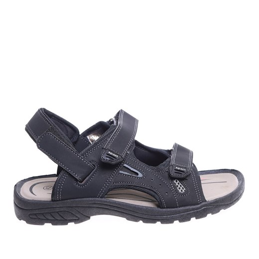 Czarne męskie sandały na rzepy /C5-1 16133 S233/ ze sklepu Pantofelek24.pl w kategorii Sandały męskie - zdjęcie 172390367