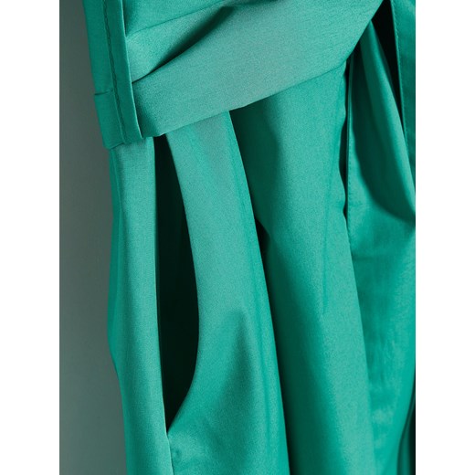 Sukienka zielona Reserved koszulowa z tkaniny 