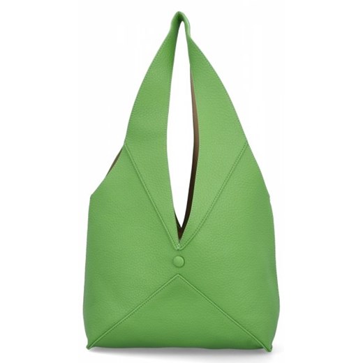 Torebki Damskie Shopper Bag z Kosmetyczką firmy Herisson Zielone (kolory) ze sklepu torbs.pl w kategorii Torby Shopper bag - zdjęcie 172391279