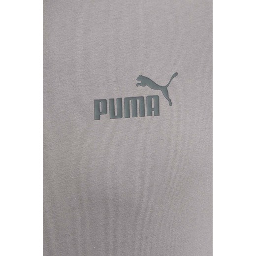 Puma t-shirt męski kolor szary gładki 586669 Puma XL ANSWEAR.com