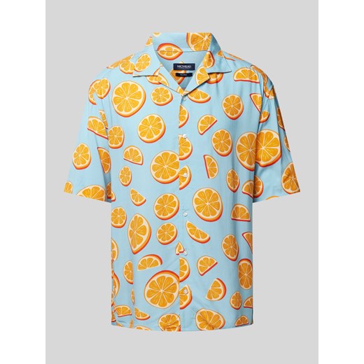 Koszula casualowa o kroju regular fit z nadrukiem na całej powierzchni ze sklepu Peek&Cloppenburg  w kategorii Koszule męskie - zdjęcie 172393596