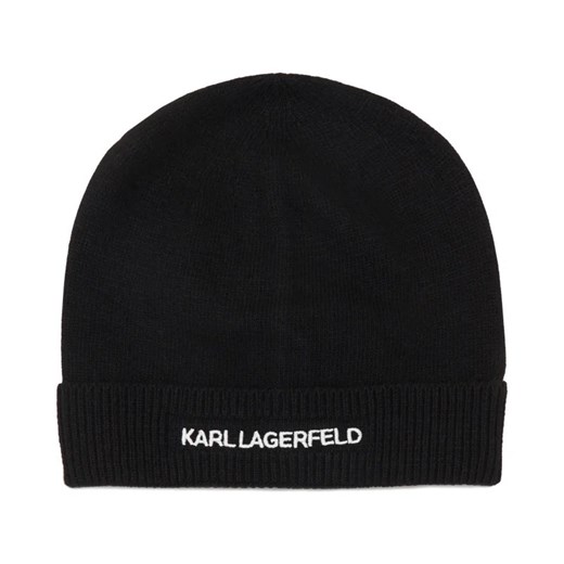 Karl Lagerfeld Czapka k/essential beanie | z dodatkiem wełny i kaszmiru Karl Lagerfeld Uniwersalny Gomez Fashion Store