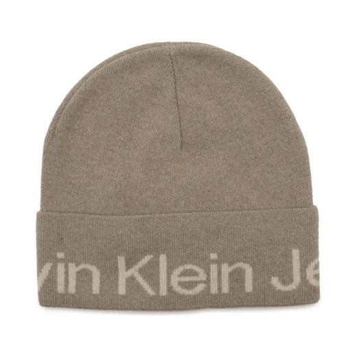 Czapka zimowa damska beżowa Calvin Klein