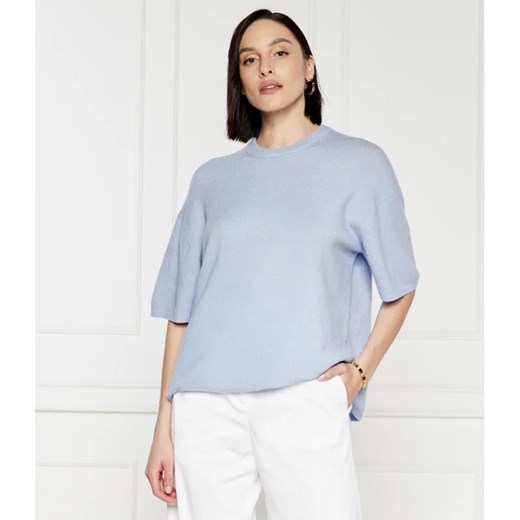 Samsøe Samsøe Wełniany t-shirt Megan | Oversize fit S Gomez Fashion Store