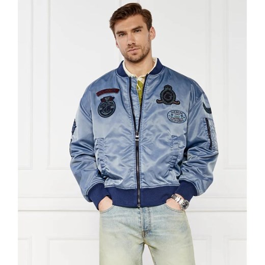 GUESS Kurtka bomber ACE TWILL WASHED BOM | Oversize fit Guess XXL Gomez Fashion Store