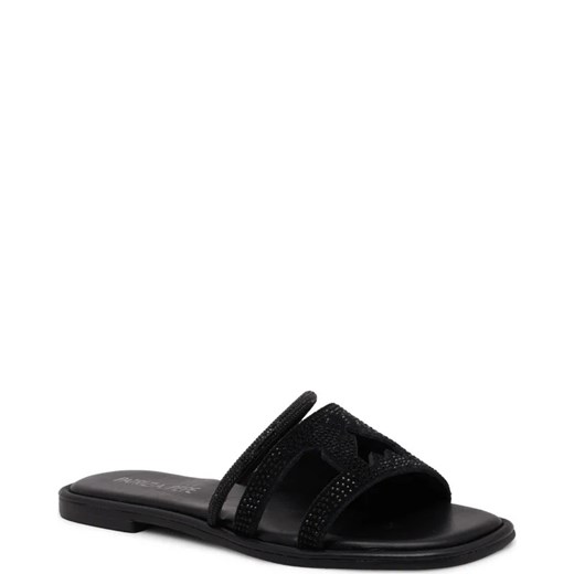 Patrizia Pepe Skórzane klapki VITELLO NERO Patrizia Pepe 38 Gomez Fashion Store