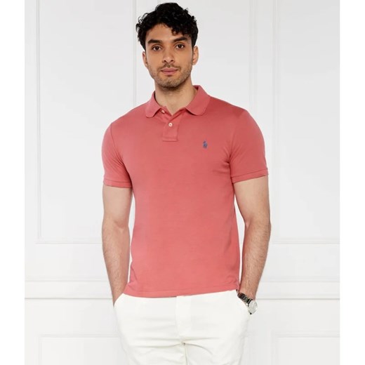 T-shirt męski Polo Ralph Lauren z krótkim rękawem czerwony casual 