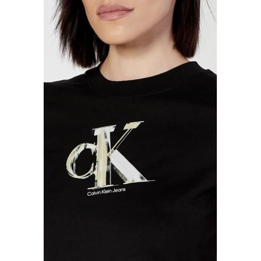 Bluzka damska Calvin Klein z napisami młodzieżowa 