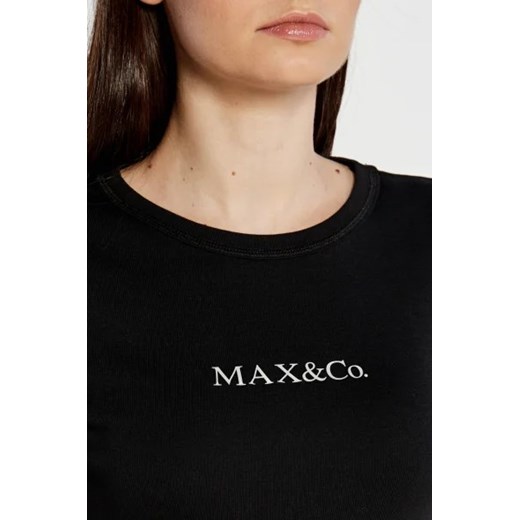Bluzka damska Max & Co. z krótkim rękawem bawełniana 