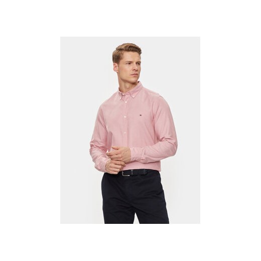 Tommy Hilfiger Koszula MW0MW33782 Różowy Slim Fit ze sklepu MODIVO w kategorii Koszule męskie - zdjęcie 172400777
