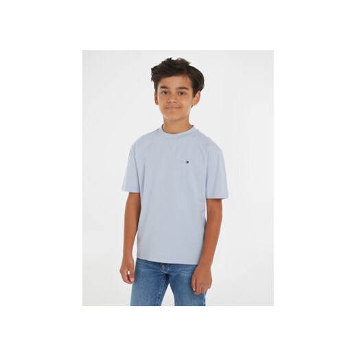 Tommy Hilfiger T-Shirt Essential KB0KB08575 M Błękitny Regular Fit ze sklepu MODIVO w kategorii T-shirty chłopięce - zdjęcie 172403295