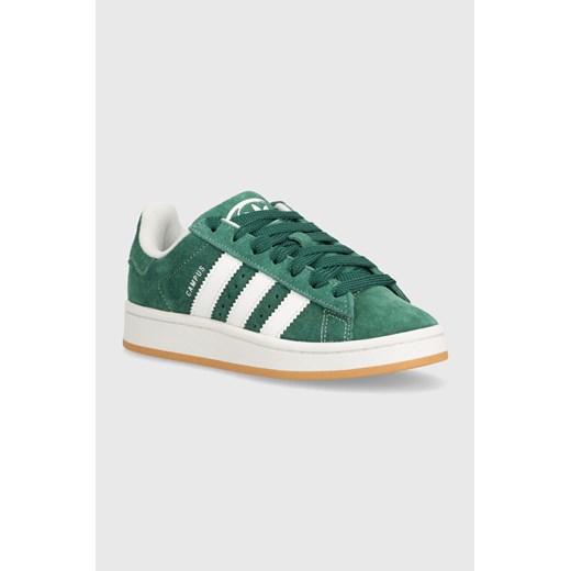 adidas Originals sneakersy zamszowe Campus 00s J kolor zielony IH7492 ze sklepu ANSWEAR.com w kategorii Buty sportowe damskie - zdjęcie 172403755