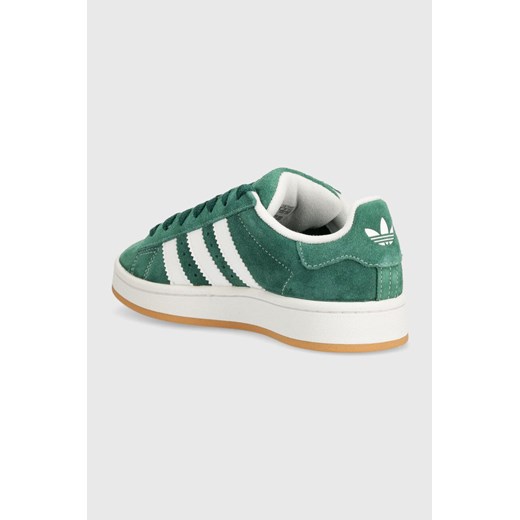 Adidas Originals buty sportowe damskie sneakersy zielone zamszowe sznurowane