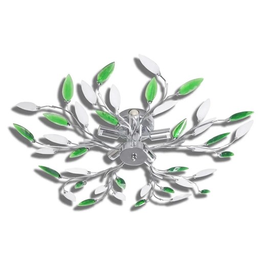 Zielona lampa sufitowa w formie liści - 14X E996 R5-D15 ze sklepu Edinos.pl w kategorii Lampy sufitowe - zdjęcie 172403856