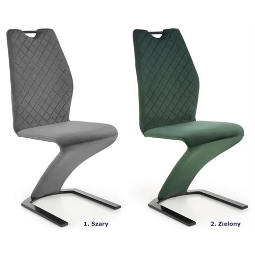 Zielone pikowane nowoczesne krzesło - Riko Elior One Size Edinos.pl