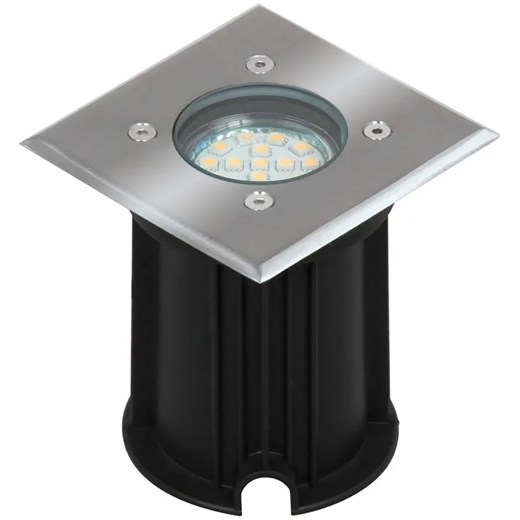 Czarna najazdowa lampa ogrodowa LED - O015-Noxo ze sklepu Edinos.pl w kategorii Oświetlenie ogrodowe - zdjęcie 172404659
