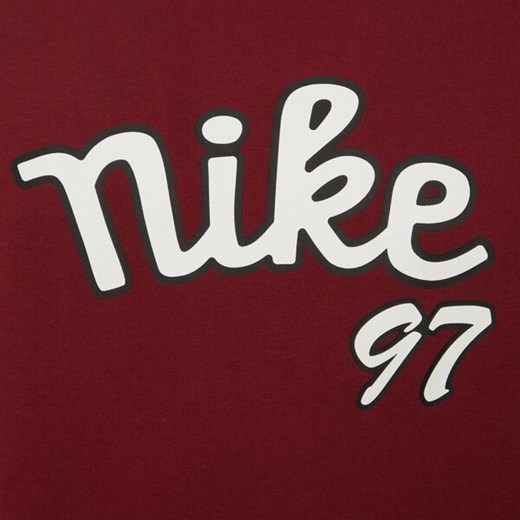 T-shirt męski Nike z napisami z krótkim rękawem 