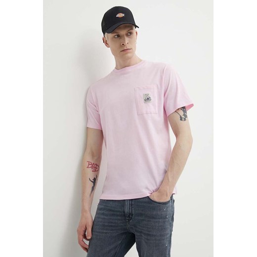 Kaotiko t-shirt bawełniany kolor różowy z aplikacją ze sklepu ANSWEAR.com w kategorii T-shirty męskie - zdjęcie 172407048