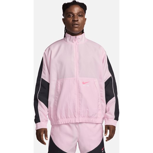 Męska bluza dresowa z tkaniny Nike Air - Różowy ze sklepu Nike poland w kategorii Bluzy męskie - zdjęcie 172407296