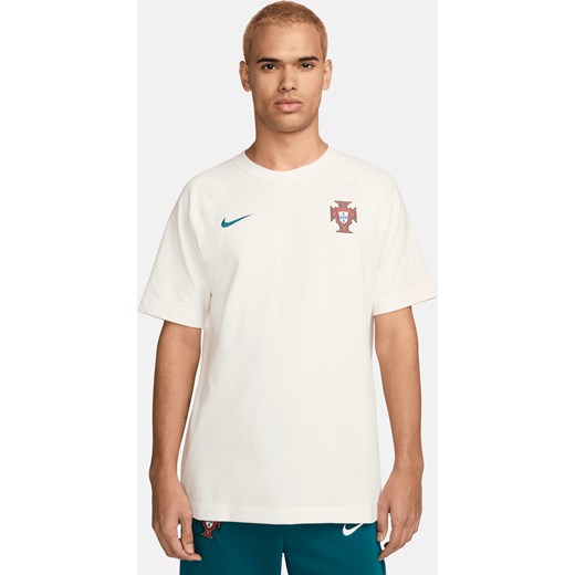 Koszulka piłkarska z krótkim rękawem Nike Portugalia Travel - Biel ze sklepu Nike poland w kategorii T-shirty męskie - zdjęcie 172407306