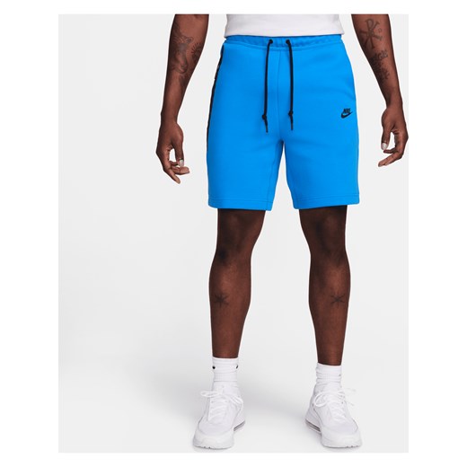 Spodenki męskie Nike Sportswear Tech Fleece - Niebieski ze sklepu Nike poland w kategorii Spodenki męskie - zdjęcie 172407308