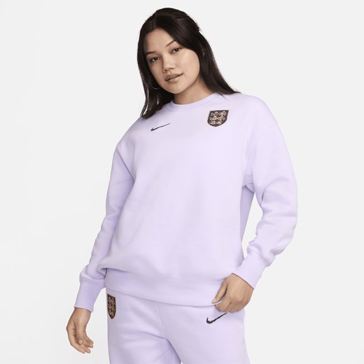 Damska bluza dresowa z półokrągłym dekoltem o kroju oversize Anglia Phoenix Nike XS (EU 32-34) Nike poland