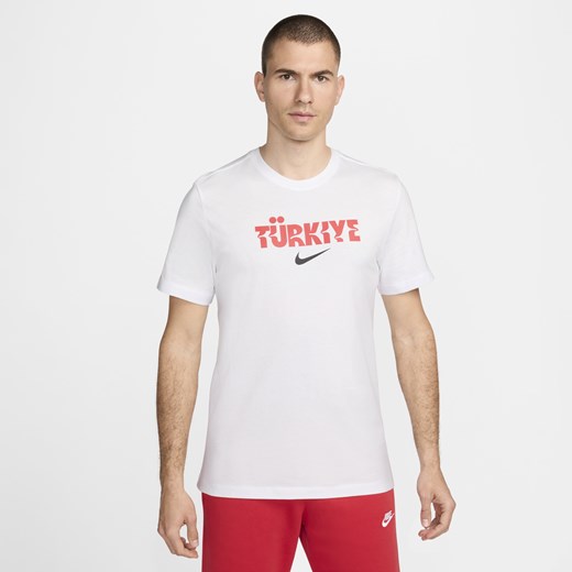 Męski T-shirt piłkarski Nike Turcja Crest - Biel Nike XL Nike poland