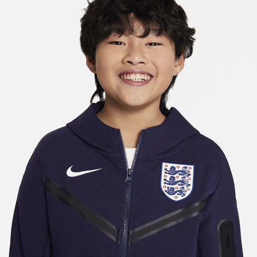 Piłkarska bluza z kapturem i zamkiem na całej długości dla dużych dzieci Nike XS Nike poland