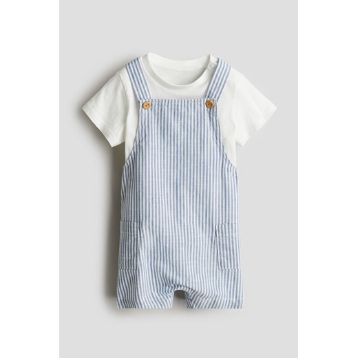 H & M - Bawełniany komplet 2-częściowy - Niebieski ze sklepu H&M w kategorii Odzież dla niemowląt - zdjęcie 172407738