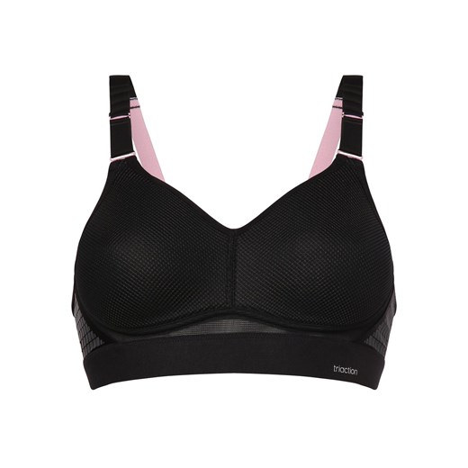 Triumph Damski biustonosz sportowy - Hybrid Lite P EX Kobiety czarny jednolity ze sklepu vangraaf w kategorii Biustonosze - zdjęcie 172409668