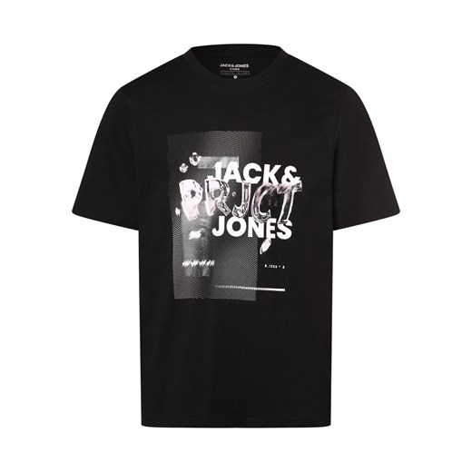 Jack & Jones Koszulka męska - JCOPrjct Mężczyźni Bawełna czarny nadruk ze sklepu vangraaf w kategorii T-shirty męskie - zdjęcie 172409728