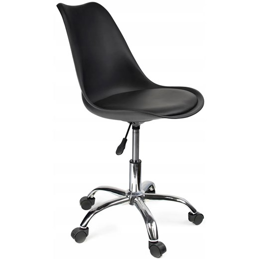 Czarne krzesło obrotowe z regulacją - Fosi 3X Elior One Size Edinos.pl