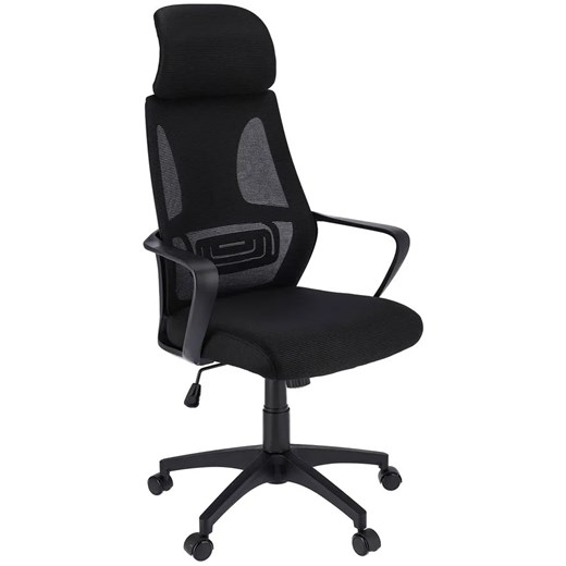 Czarne nowoczesne krzesło obrotowe - Uris ze sklepu Edinos.pl w kategorii Krzesła biurowe - zdjęcie 172411278