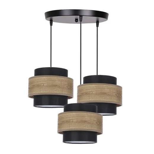Lampa wisząca z trzema kloszami z tkaniny - V108 K9-Z05 ze sklepu Edinos.pl w kategorii Lampy wiszące - zdjęcie 172411327