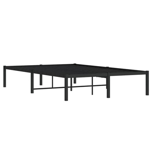 Czarne metalowe łóżko industrialne 140x200 cm - Dafines Elior One Size Edinos.pl