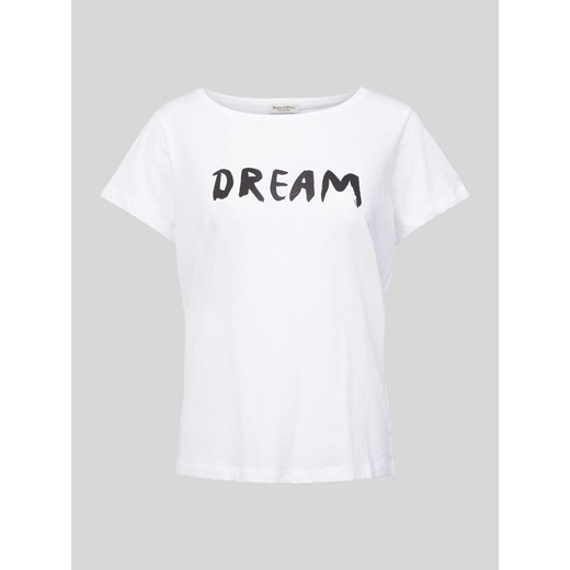 T-shirt z nadrukiem ze sloganem ze sklepu Peek&Cloppenburg  w kategorii Bluzki damskie - zdjęcie 172412209
