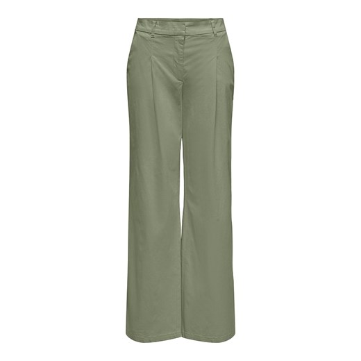 ONLY Spodnie w kolorze khaki ze sklepu Limango Polska w kategorii Spodnie damskie - zdjęcie 172413125