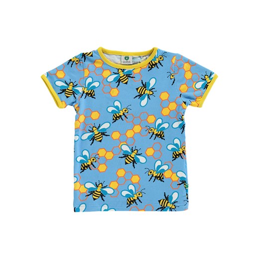 Småfolk Koszulka w kolorze niebiesko-żółtym ze sklepu Limango Polska w kategorii Bluzki dziewczęce - zdjęcie 172413618