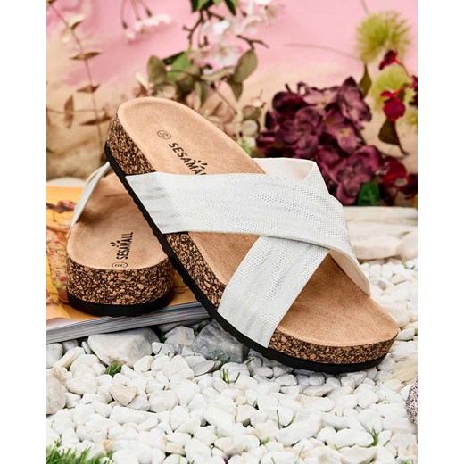 Royalfashion Damskie klapki Silassi Royalfashion.pl 39 royalfashion.pl okazja