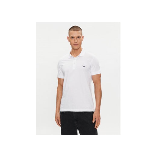 Emporio Armani Underwear Polo 211804 4R482 00010 Biały Regular Fit ze sklepu MODIVO w kategorii T-shirty męskie - zdjęcie 172415707