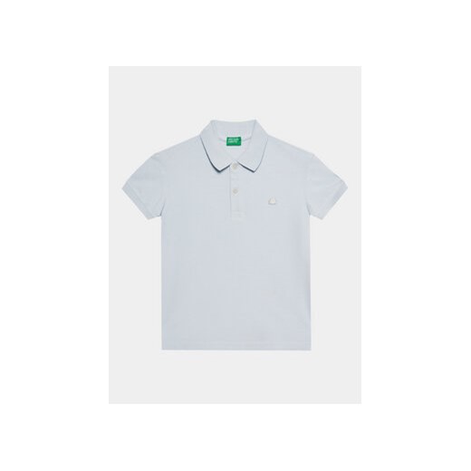 United Colors Of Benetton Polo 3089C300Q Błękitny Regular Fit ze sklepu MODIVO w kategorii T-shirty chłopięce - zdjęcie 172415738