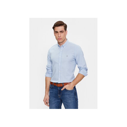 Tommy Hilfiger Koszula MW0MW33782 Błękitny Slim Fit ze sklepu MODIVO w kategorii Koszule męskie - zdjęcie 172416077