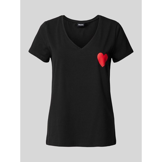 T-shirt z nadrukiem z motywem i napisem ze sklepu Peek&Cloppenburg  w kategorii Bluzki damskie - zdjęcie 172417425