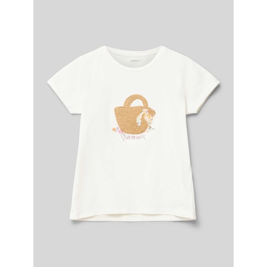 T-shirt z wyhaftowanym motywem model ‘HATTIE’ ze sklepu Peek&Cloppenburg  w kategorii Bluzki dziewczęce - zdjęcie 172417426