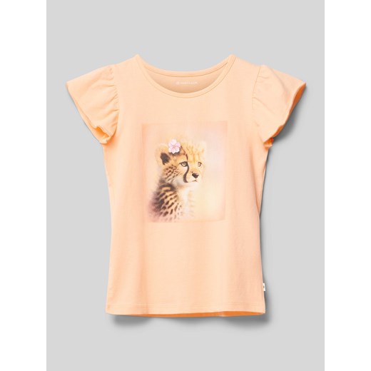 T-shirt z nadrukowanym motywem ze sklepu Peek&Cloppenburg  w kategorii Bluzki dziewczęce - zdjęcie 172417446