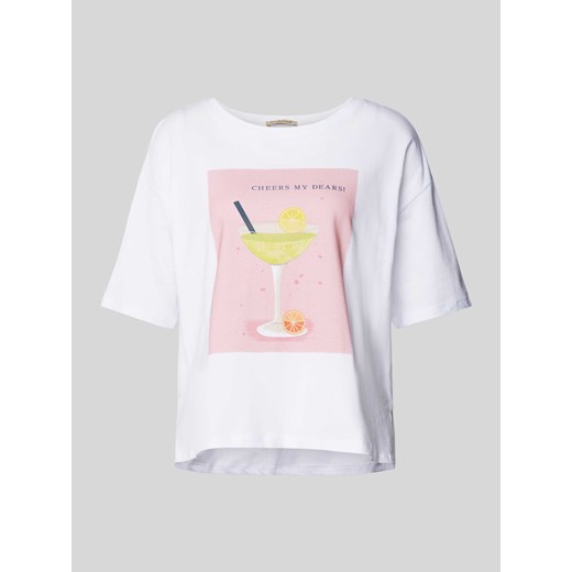 T-shirt z nadrukowanym motywem ze sklepu Peek&Cloppenburg  w kategorii Bluzki damskie - zdjęcie 172417487