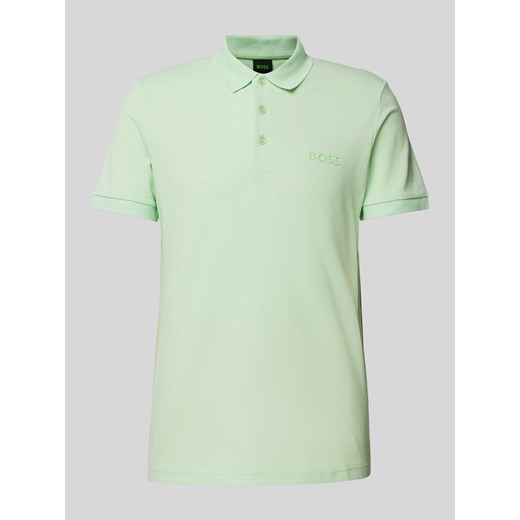Koszulka polo z detalem z logo model ‘Paule’ ze sklepu Peek&Cloppenburg  w kategorii T-shirty męskie - zdjęcie 172417875